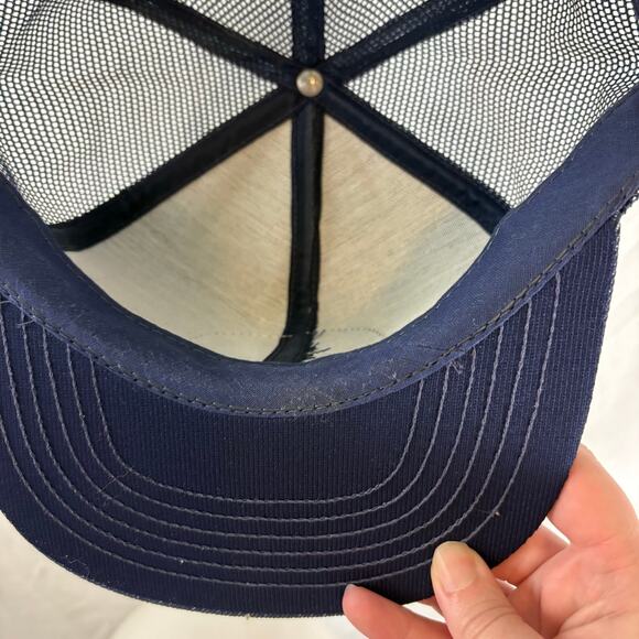 Farmers' Electric Cooperative Patch Logo Vintage Trucker Snapback Hat USA - Picture 3 of 6